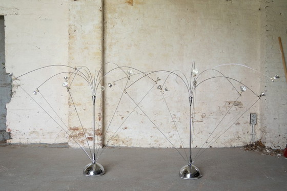 Image 1 of 2x Italiaans Design Hanglampen - Solzi Luce