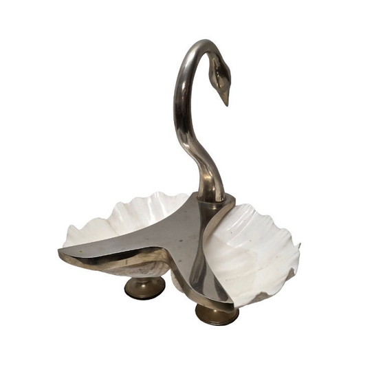 Image 1 of Vintage Maison Binazzi swan with shells