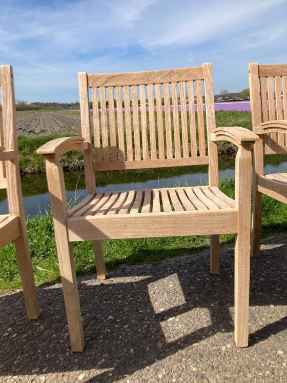 Image 1 of Set di 4 sedie da giardino Allure in teak