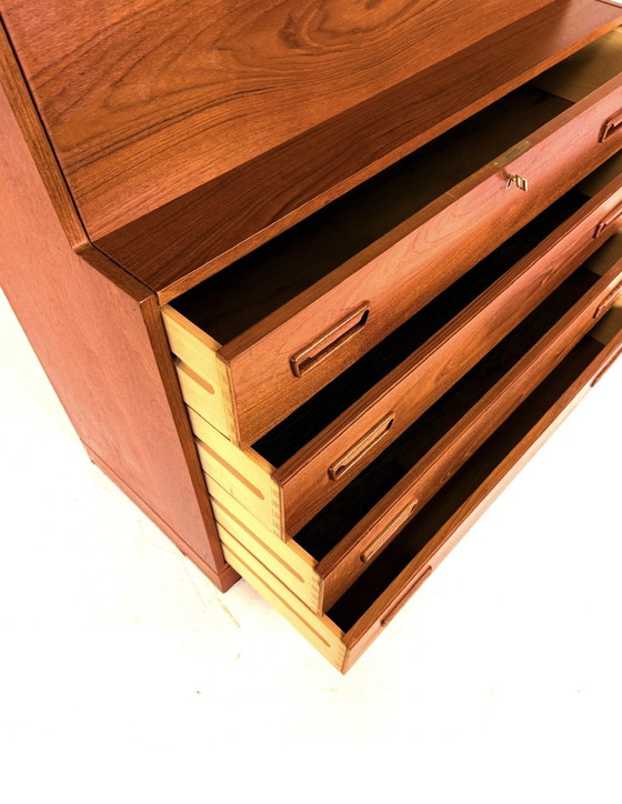Image 1 of Vintage Danish Teak Desk, Arne Wahl Iversen '60