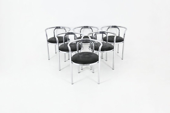 Image 1 of "Locus Solus" Chairs by Gae Aulenti for Poltronova, 1960s, set of 6