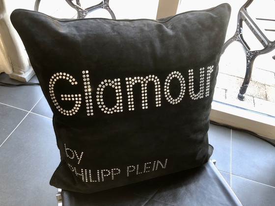 Image 1 of Glamour Kissen Swarovski-Kristalle von Philipp Plein 70 X 70 Cm