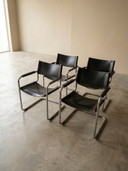 4 chaises Marcel Breuer Mart Stam Fasem Bauhaus