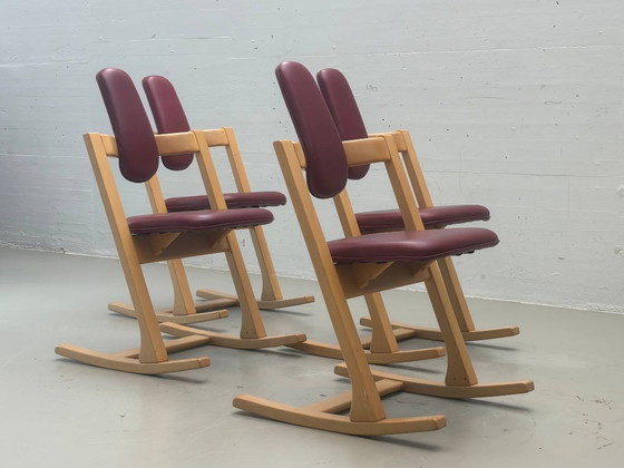 Chaise vintage Pendulum Balans de Peter Opsvik pour Stokke, Norvège, 1983 – Fauteuils d'appoint, Wood (photo 16 of 16)