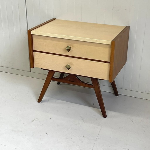 Midcentury vintage nightstands sixties chest of drawers