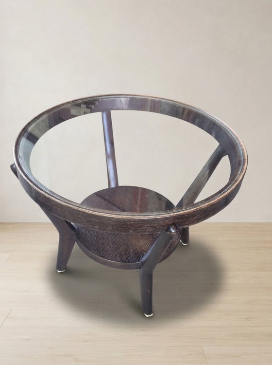Table basse par Karel Kozelka & Antonín Kropáček pour Interier Praha, années 1940, Tchécoslovaquie, 73 × 57 × (photo 6 of 6)