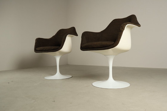 Image 1 of Paar originele Tulip-fauteuils van Eero Saarinen voor Knoll International, jaren 60