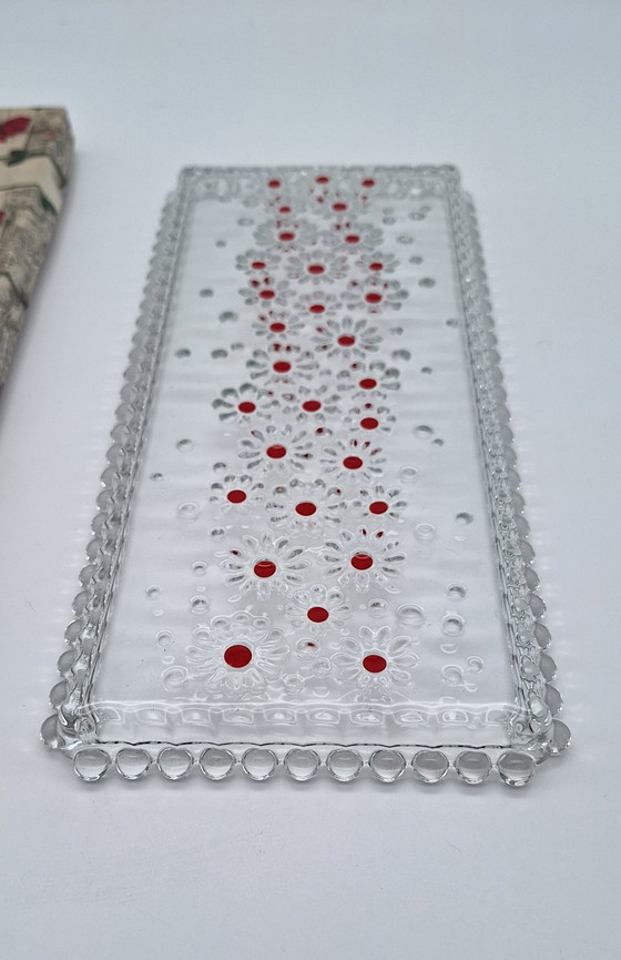 Image 1 of Piatto da torta vintage Walther Kristallglas 'Fabiola' 