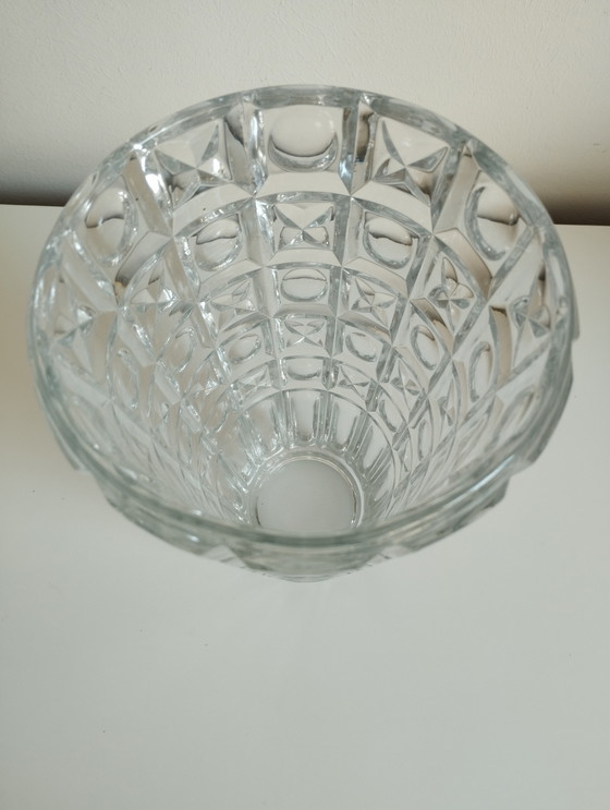 Image 1 of Vase Glas OXO Tschechoslowakei