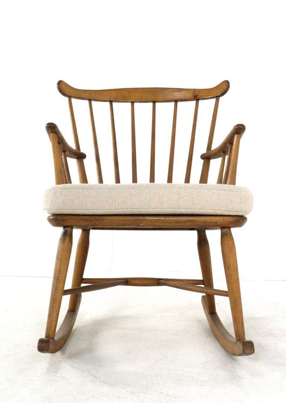 Image 1 of Børge Mogensen for FDB Møbler rocking chair armchair vintage