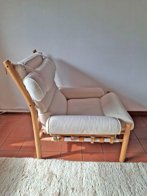 Image 1 of Set van 2 vintage Inca Safari lounge stoelen – Arne Norell