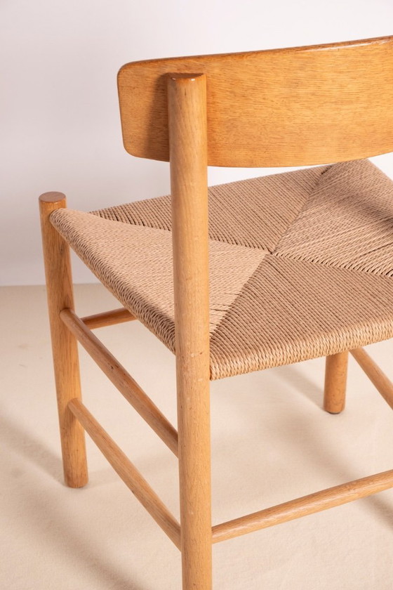 Image 1 of 4x sedie da pranzo Børge Mogensen J39 in quercia, mobili FDB 1981