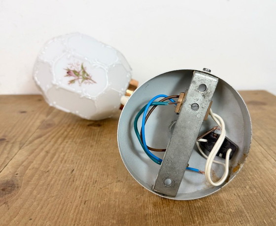 Image 1 of Vintage Wall Light with Milk Glass from Drukov, 1960s