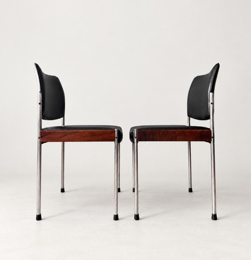6x Thereca Chaises de salle à manger vintage, env. 1960-70