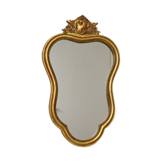 Image 1 of Espejo francés estilo barroco dorado de 54 cm