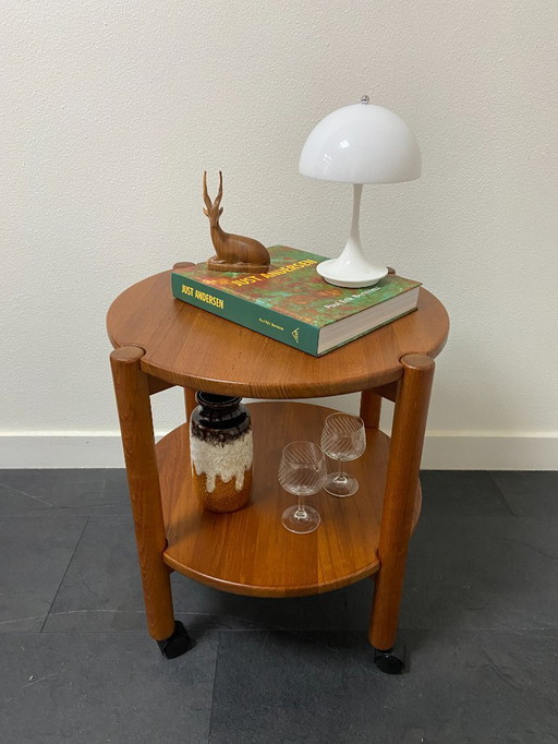 Tavolino/carrello da portata vintage danese di Salling Stolefabrik, Durup