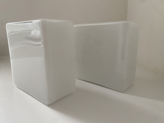 Image 1 of 2x Grand plafonnier/applique murale vintage allemand des années 1970/80