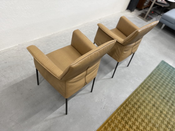 Image 1 of 2 Design on Stock Gola Dining Chairs Loxton Desert leather