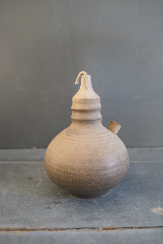 Image 1 of Vintage set of 3 ceramic oil lamps in