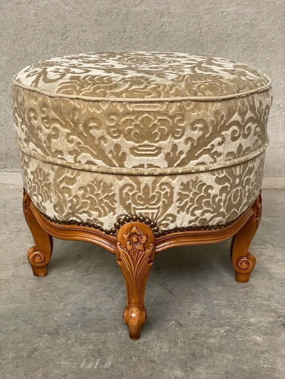 Image 1 of Prachtige Vintage Louis xv Poef