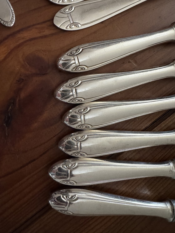 Image 1 of Cubiertos bañados en plata, 32 piezas, Solingen y Wellner Silber