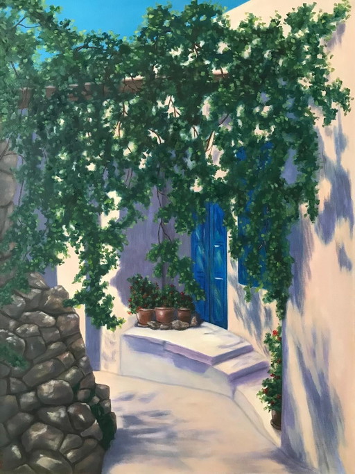 Peinture à l'huile - Irina Gauss - Sérénité méditerranéenne