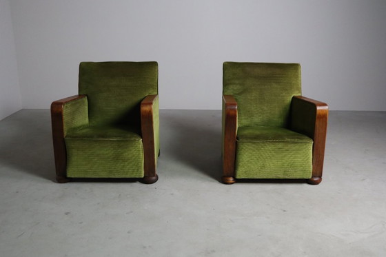 Image 1 of Paar Art-Déco-Clubsessel, um 1930
