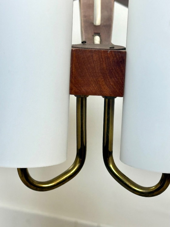 Lampadario Scandinavo Östen Kristiansson Per Luxus Svezia – 10 Luci – Anni '60 – Wood (photo 8 of 15)
