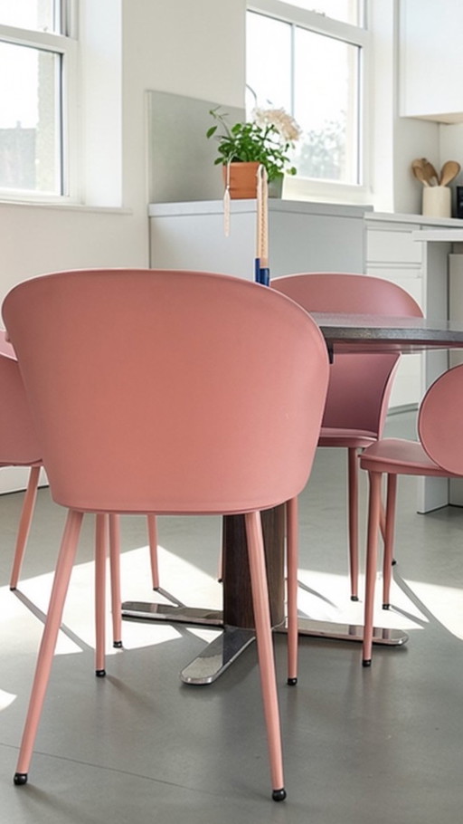 Set van 4 eetkamer stoelen 