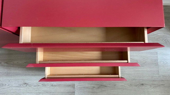 Pastoe Vision 90 - Credenza Originale Rossa a 3 Moduli – Credenze, Metal (photo 5 of 10)
