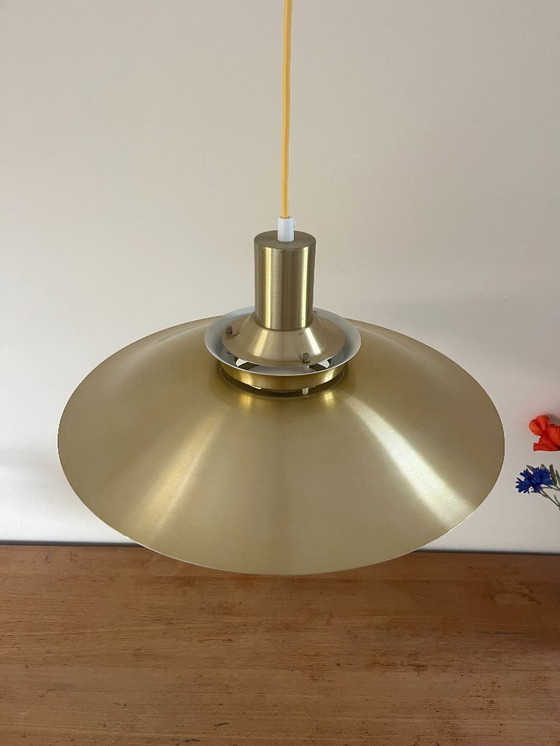 Image 1 of Vintage Danish disk pendant - Louis Poulsen style