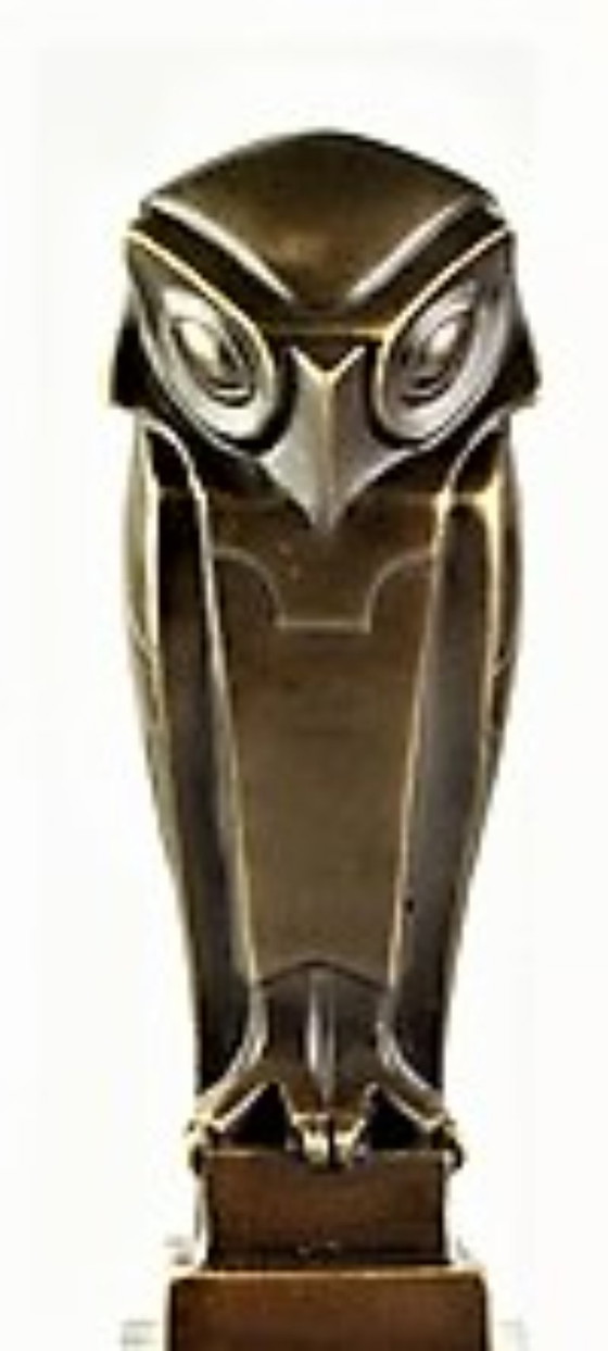 Image 1 of Bronze Johan Altorf owl statue