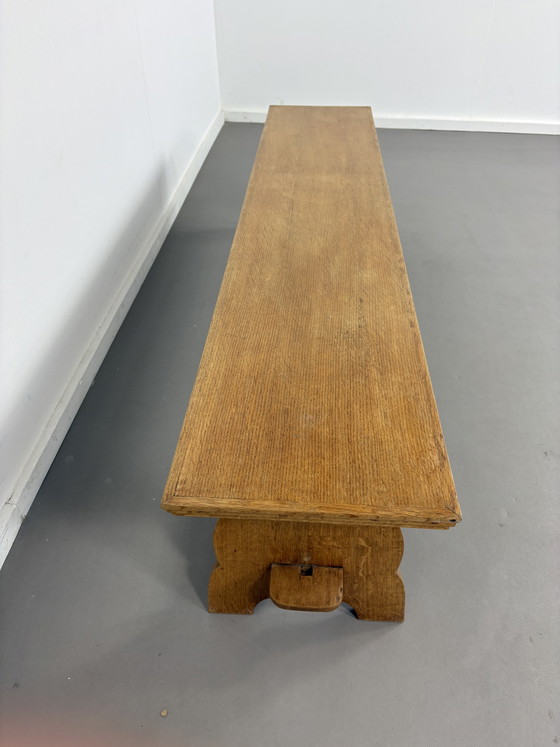 Image 1 of Banc en chêne vintage des années 1960