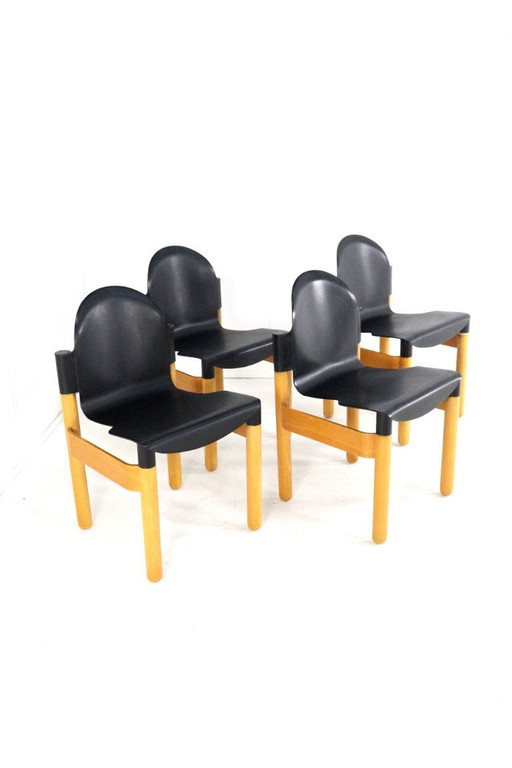 4x Gerd Lange for Thonet flex 2000 chairs vintage