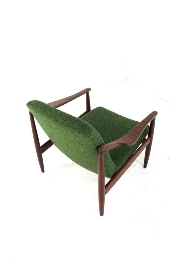 Image 1 of Hartmut Lohmeyer voor Wilkahn fauteuil vintage gestoffeerd