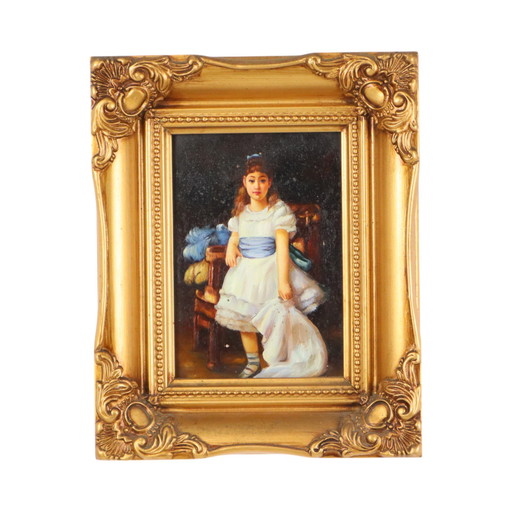 Charming Painting Young Girl