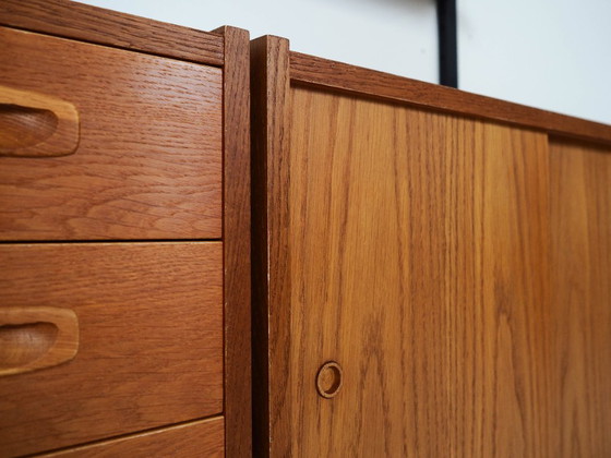 Image 1 of Systeemboekenkast in eikenhout, PS Systeem, Deens ontwerp, jaren 60, productie: Randers Møbelfabrik