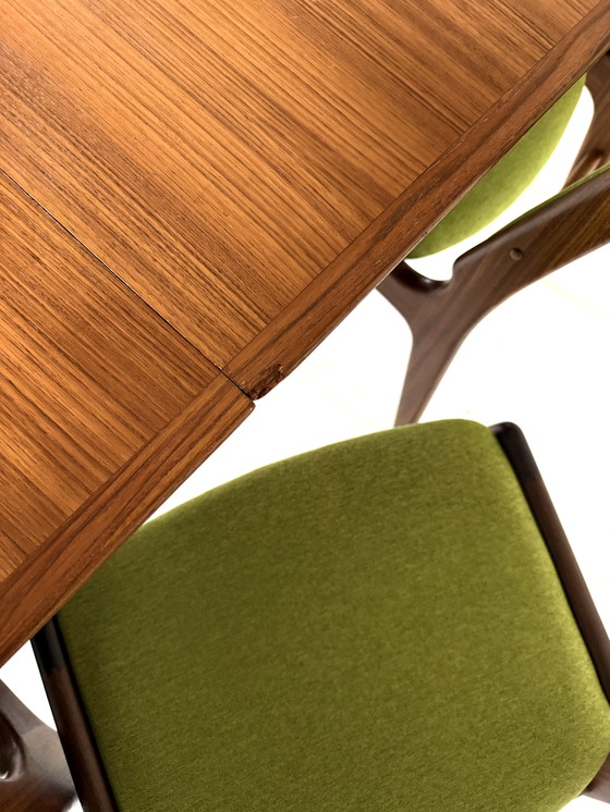 Image 1 of Vintage extendable Danish teak dining table, 1960s