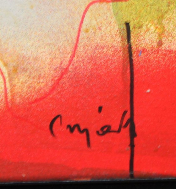 Image 1 of Gemälde - Sin Título - Carlos Méndes - Realistische Abstraktion - Zeitgenössische Kunst - 1970