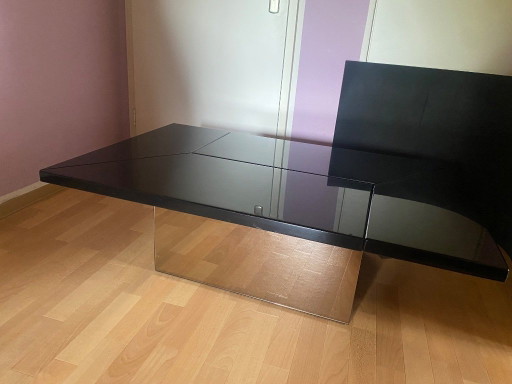 Mesa de centro/barra de cócteles de diseño de Paul Michel, Francia, década de 1970.