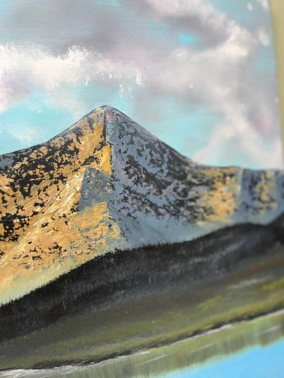 Olio su tela Paesaggio di montagna – Dipinti e disegni, Canvas (photo 8 of 15)