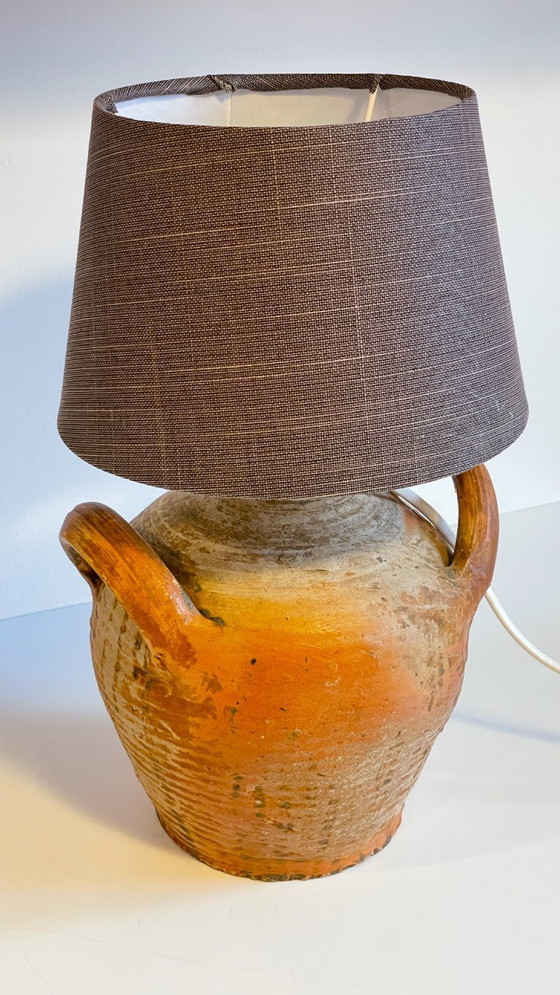 Image 1 of Vintage Handmade Pottery Lamp