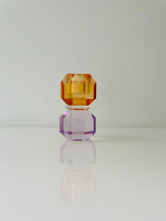 Image 1 of Candeliere moderno in vetro sfaccettato