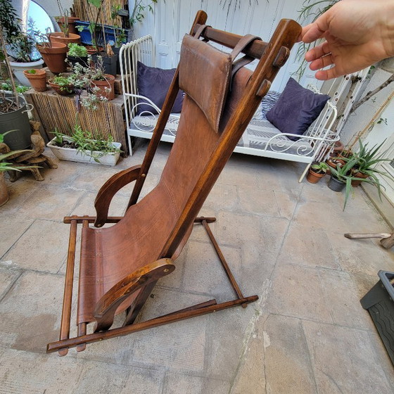 Image 1 of Schommelende chaise longue, jaren 60