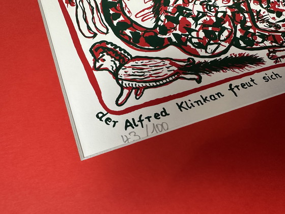 Image 1 of Genummerde zeefdruk - Alfred Klinkan - Gesigneerd