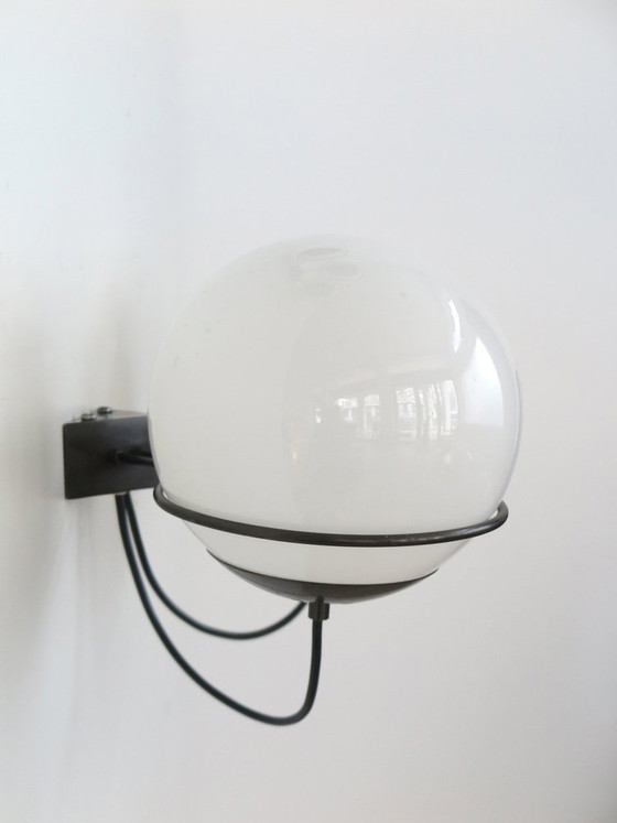 Wall light in metal and glass by Candle, Italy, 1960s, White (photo 6 of 15)
