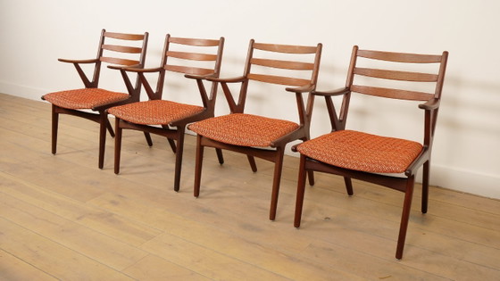 Image 1 of Set of 4 Danish teak dining chairs | 1960s
