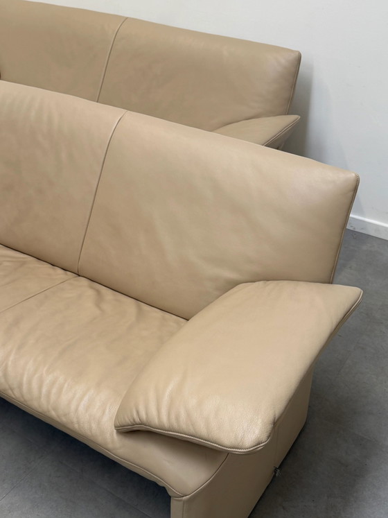 Jori Linea Sofa Set 3 + 2 Cream Leather (photo 5 of 10)