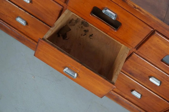 Image 1 of Grande mobiletto da merceria/negozio vintage in pino francese, anni '50