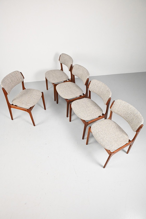 Image 1 of Set of 5 Erik Buch OD 49 chairs